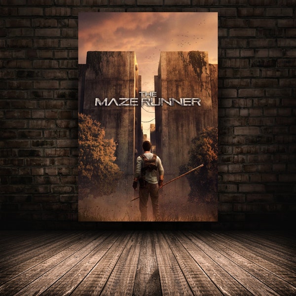 Affiche du film The Maze Runner, art mural Dylan O'Brien, décoration home cinéma unique, impression d'horreur moderne