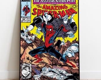 Poster con copertine dei fumetti di Spider Man, stampa di fumetti, arte murale, regalo per gli appassionati di animazione n. 2