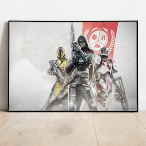 Destiny Poster, Game Print, Wall Art, Gift for Gamers
