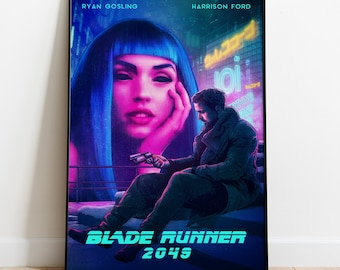 Blade Runner Poster, Movie Print, Wall Art, Gift for Film Fans