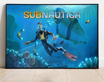 Poster di Subnautica, stampa del gioco, decorazione da parete, regalo per i giocatori