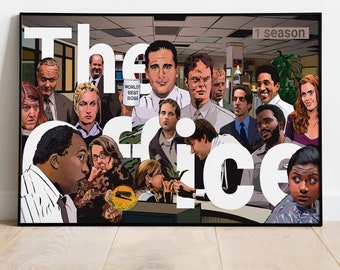Poster di The Office, stampa della serie TV, decorazione da parete, regalo per gli appassionati di serie TV