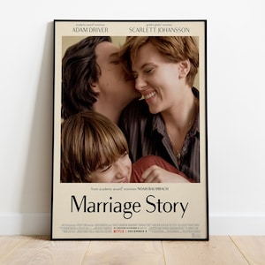 Marriage Story Poster, Film, Wandkunst, Geschenk für Filmfans
