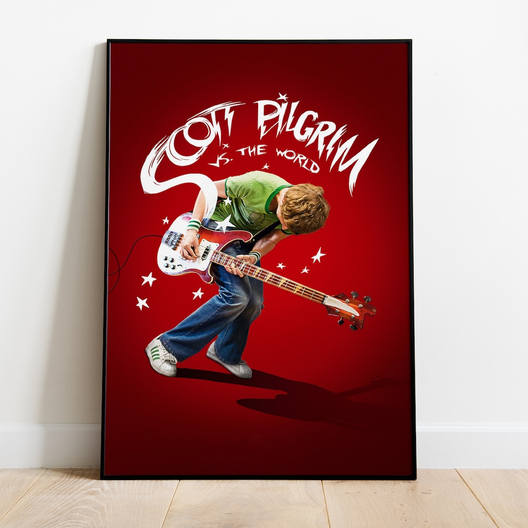 Scott Pilgrim Vs the World Poster, Movie Print, Wall Art, Gift for