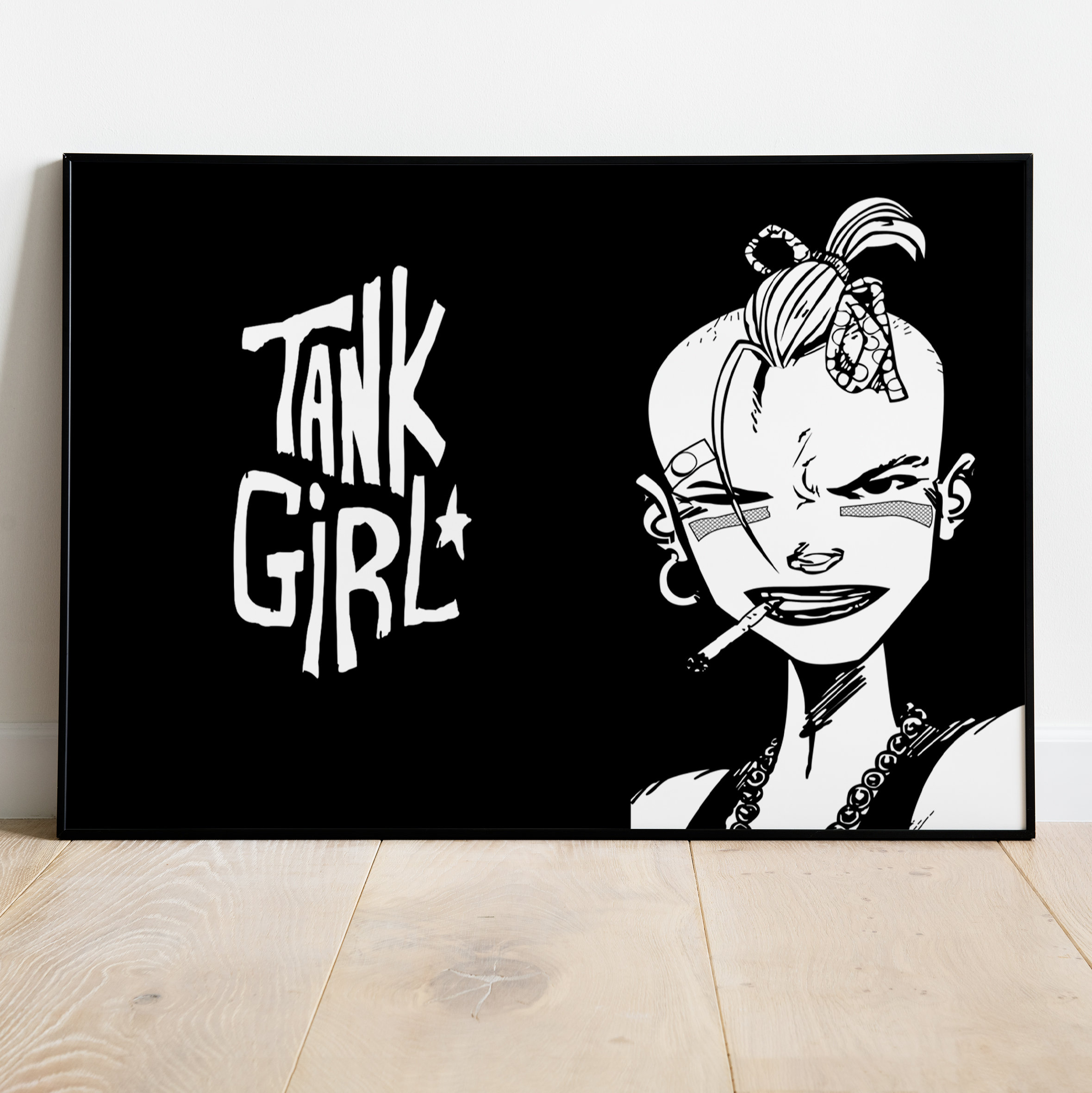 Tank Girl Poster, Comics Print, Wall Art, Gift for Animation Fans
