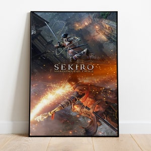 Sekiro Shadows Die Twice Poster, Game Print, Wall Art, Gift for Gamers #4