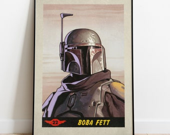 The Mandalorian Poster, Tv Series Print, Wall Art, Gift for Tv Show Fans
