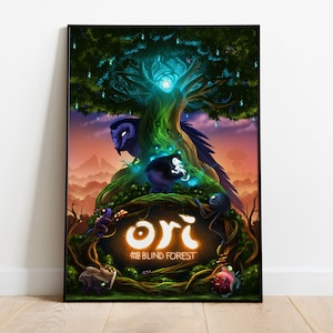 Ori and the Blind Forest Poster, Spiel Druck, Wandkunst, Geschenk für Gamer
