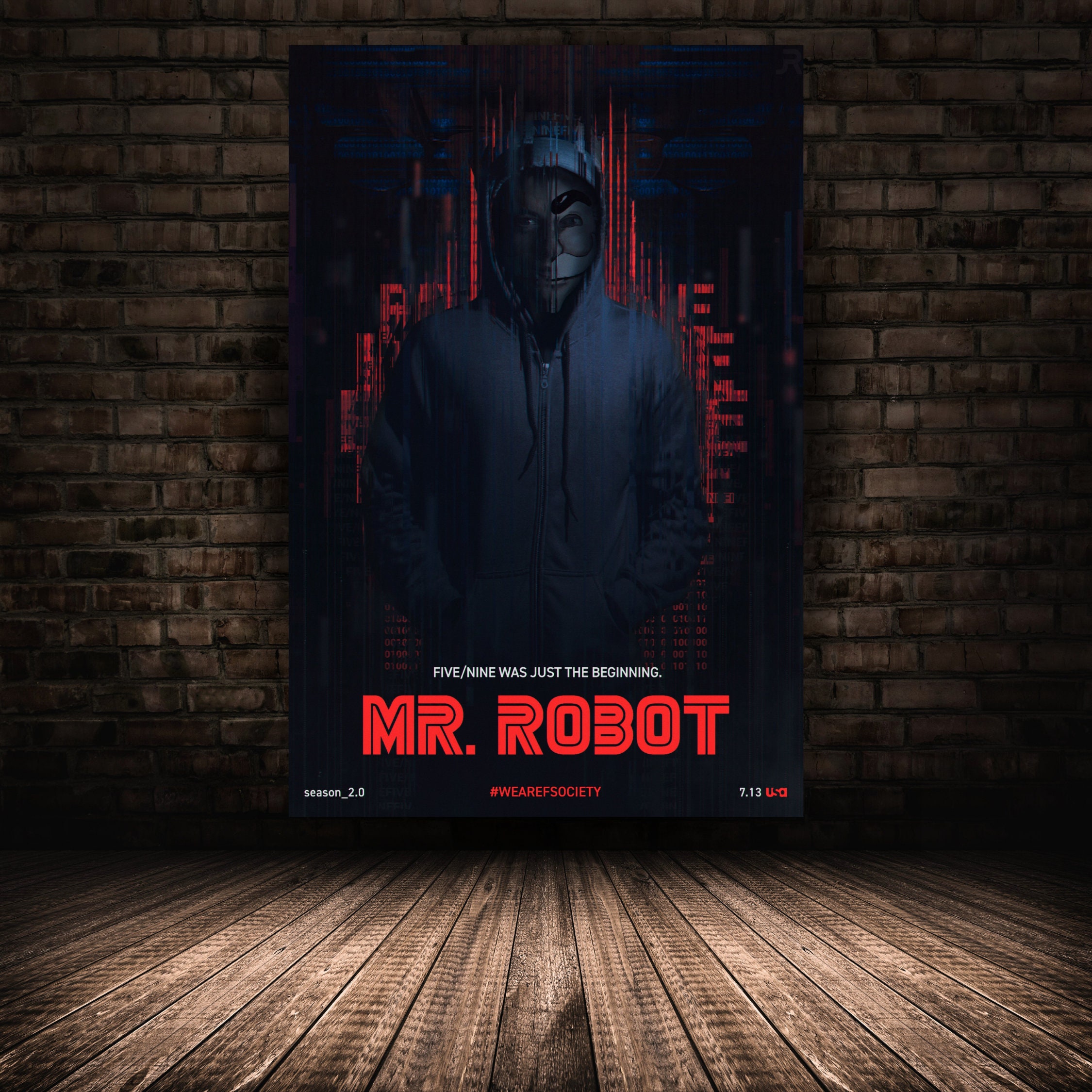 Mr. Robot: Season One movie large poster.