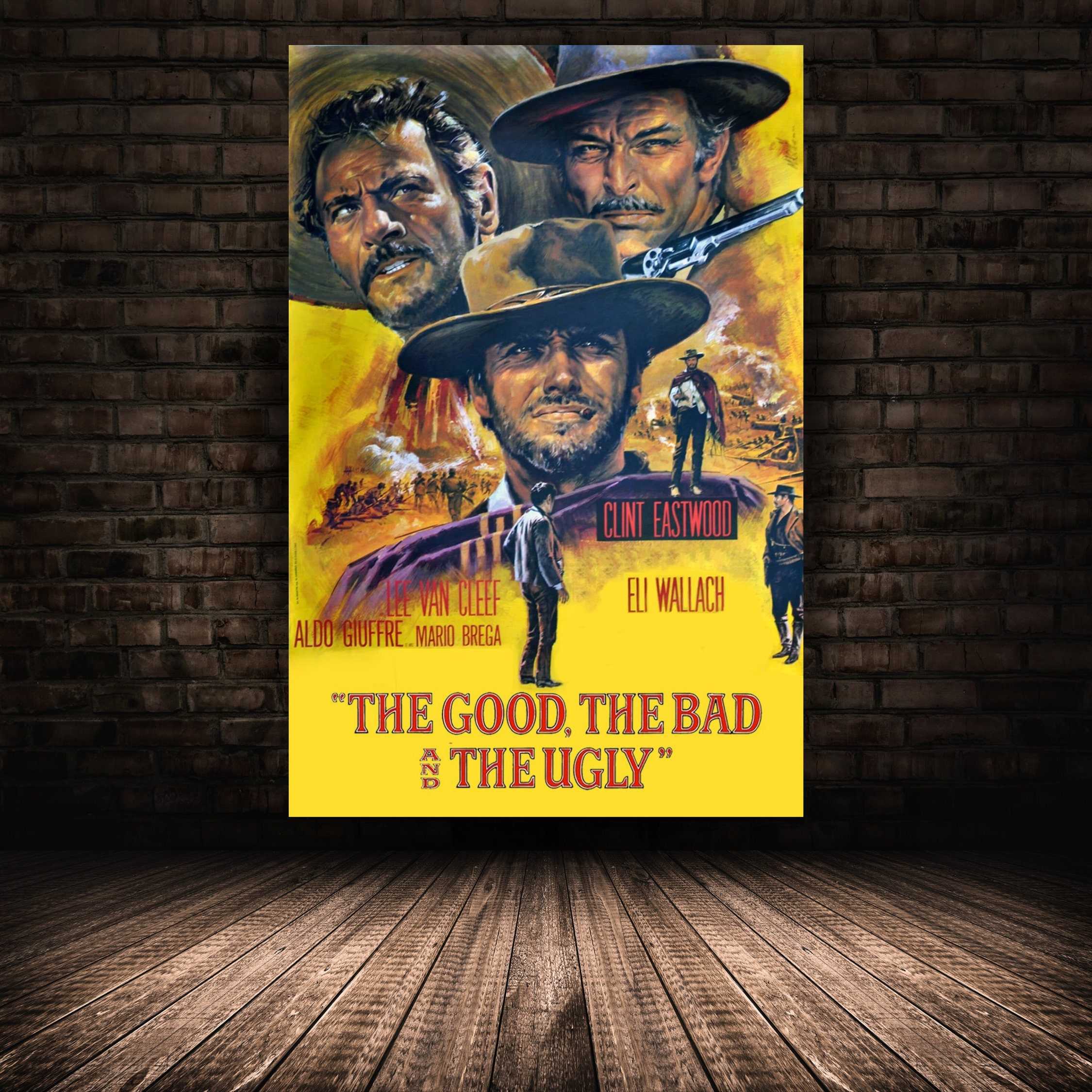 The Good, the Bad and the Ugly Movie Poster, Clint Eastwood Poster sold ...