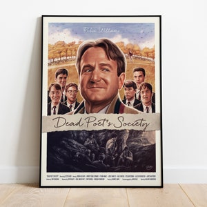 Dead Poets Society Poster, Movie Print, Wall Art, Gift for Film Fans