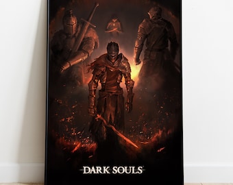 Dark Souls Poster, Game Print, Wall Art, Gift for Gamers
