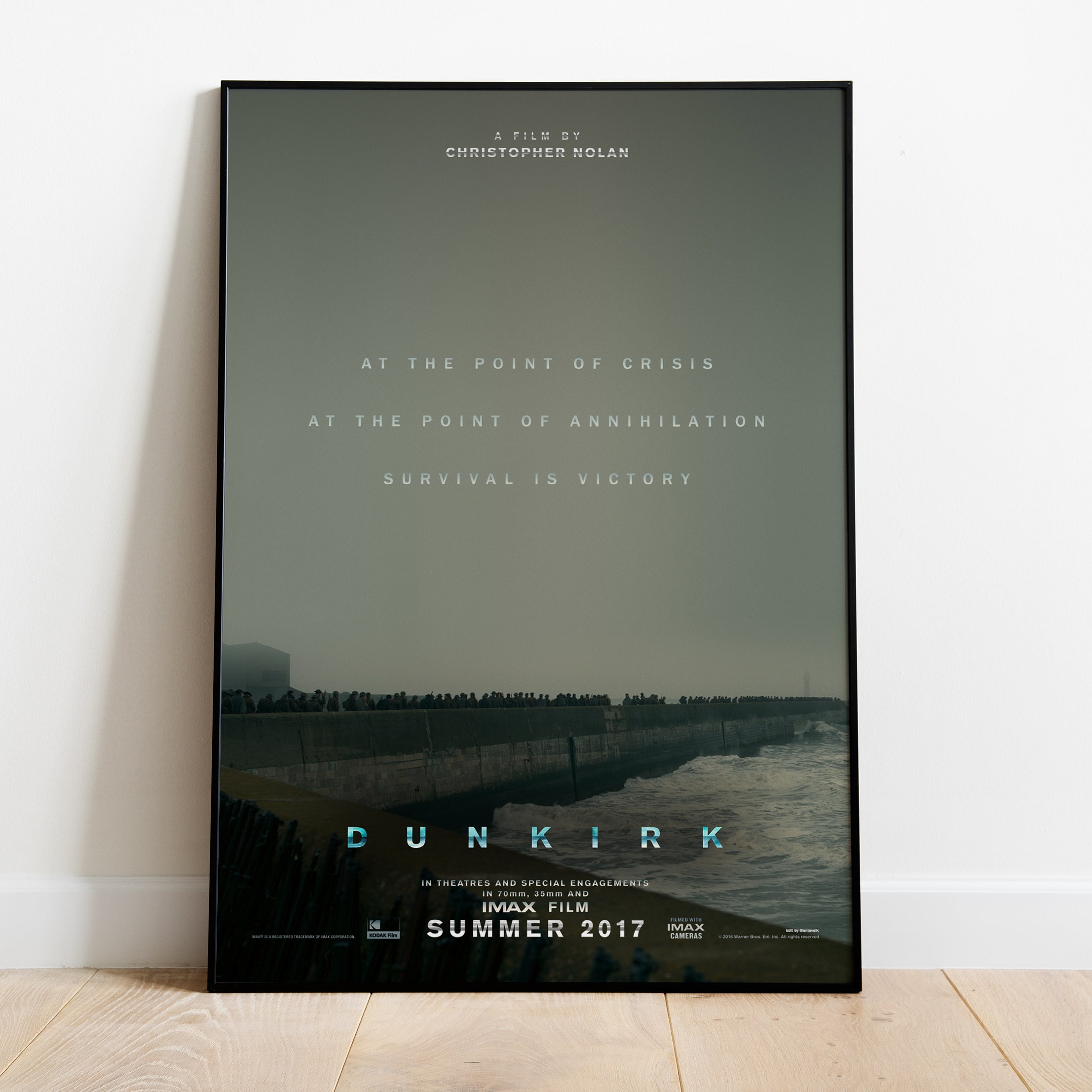 Dunkirk Poster, Movie Print, Wall Art, Gift for Film Fans UK