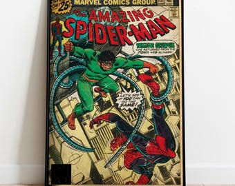 Póster con portadas de cómics de Spider-Man, lámina de cómic, arte mural, regalo para fans de la animación