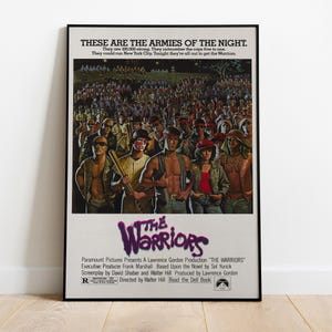 The Warriors Poster, Movie Print, Wall Art, Gift for Film Fans