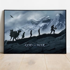 God of War Poster, Game Print, Wall Art, Gift for Gamers