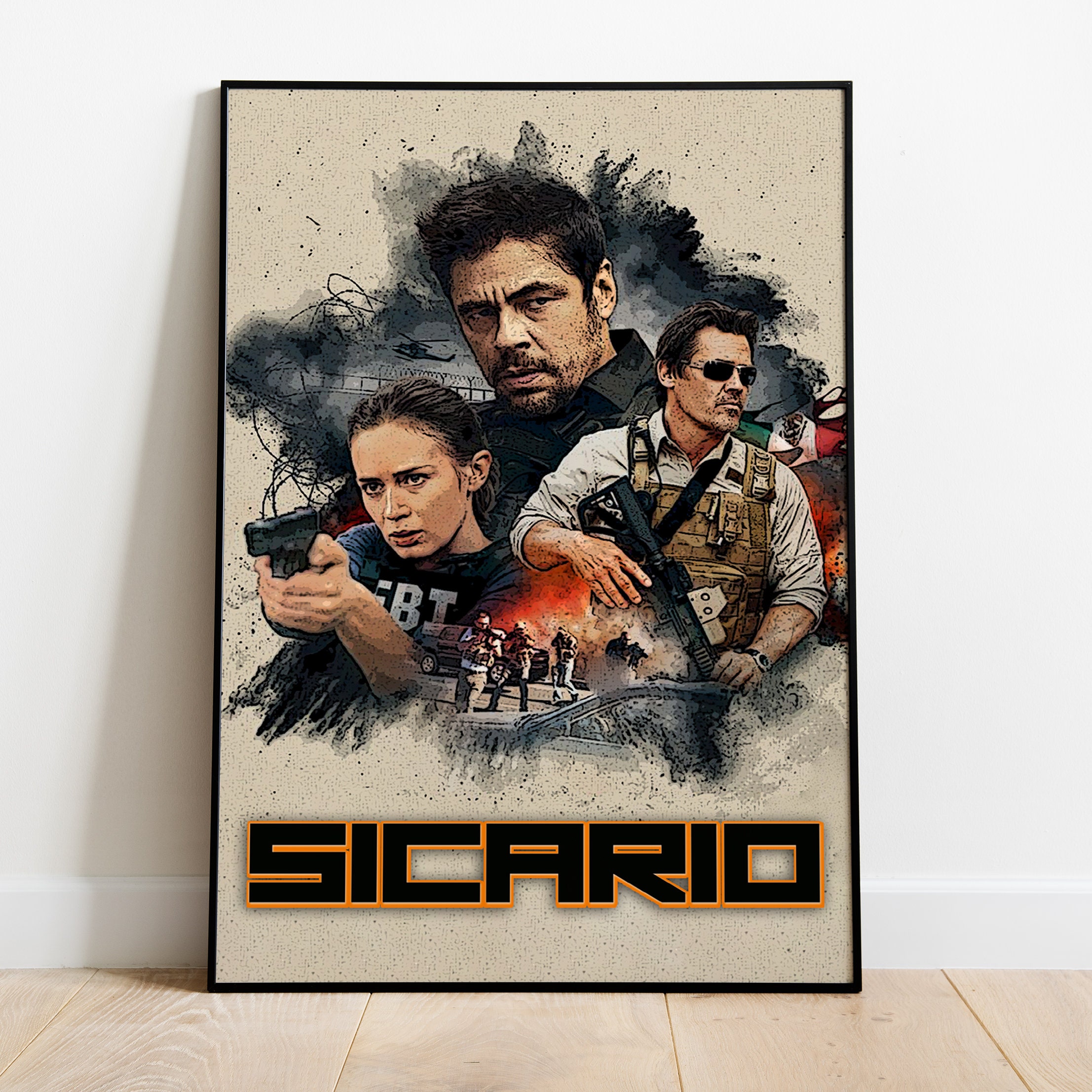 kb524 Sicarioホットニュームービーワンダフルアートポスター24ｘ36 Sicario - Movie Poster Size 24x36 inches | eBay