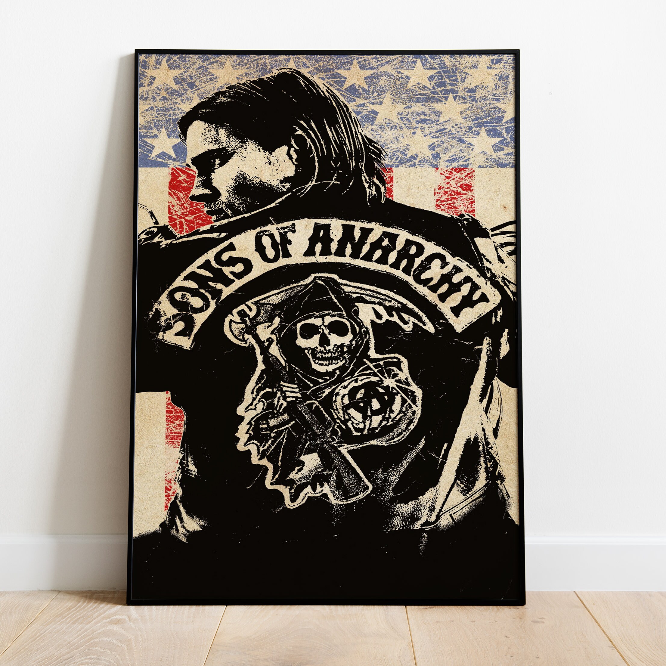Sons of Anarchy Canvas Poster, Jax Teller Print, TV Series Wall