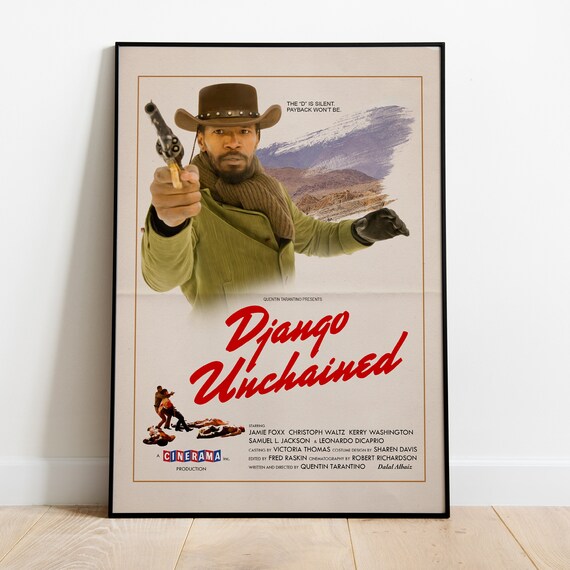 Django Unchained Poster De Film Vintage Sur Toile