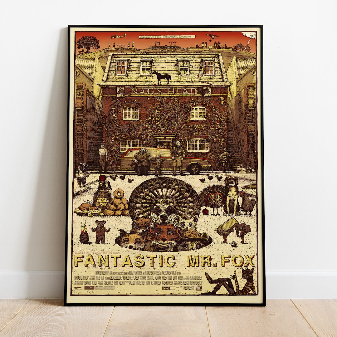 Fantastic Mr Fox Poster, Movie Print, Wall Art, Gift for Film Fans - Etsy