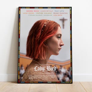 Póster de Lady Bird, impresión de película, arte de pared, regalo para fanáticos del cine