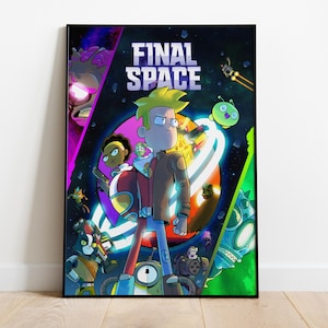 Póster de Final Space, impresión de la serie, arte mural, regalo para fans de la serie.