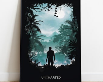 Uncharted Poster, Game Print, Wall Art, Gift for Gamers