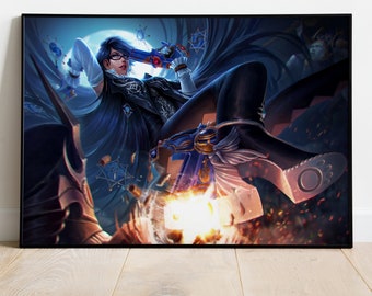 Bayonetta Poster, Game Print, Wall Art, Gift for Gamers #2