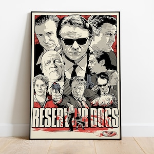 Reservoir Dogs Poster, Movie Print, Wall Art, Gift for Film Fans