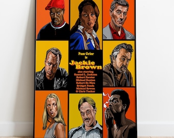 80s 90s Pam Grier Jackie Brown Movie T-shirt - Etsy