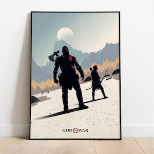 God of War Poster, Game Print, Wall Art, Gift for Gamers #3