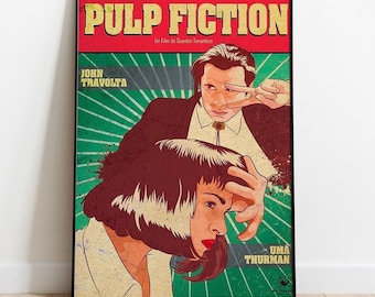 Pulp Fiction Poster, Movie Print, Wall Art, Gift for Film Fans #3