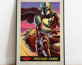 The Mandalorian Poster, Tv Series Print, Wall Art, Gift for Tv Show Fans #2