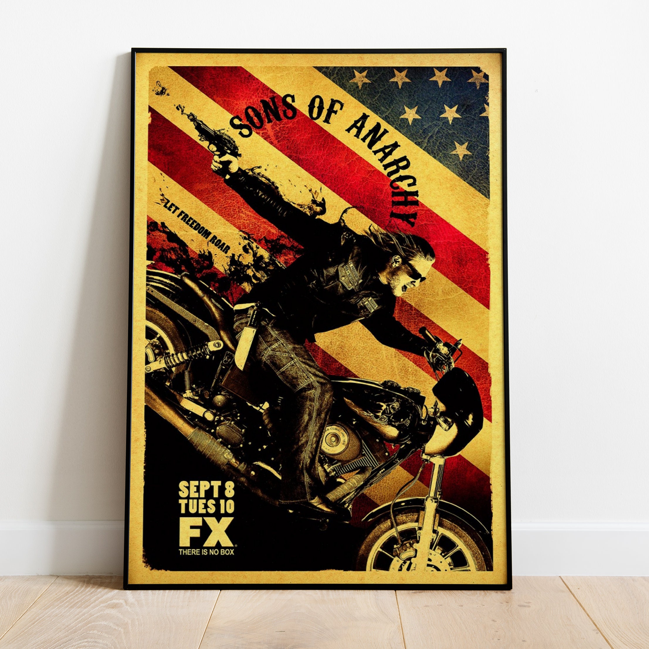 Sons of Anarchy Canvas Poster, Jax Teller Print, TV Series Wall