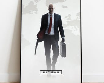 Poster di Hitman, stampa del gioco, decorazione da parete, regalo per giocatori #2