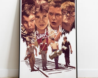 Poster di Stand by Me, stampa cinematografica, decorazione da parete, regalo per gli appassionati di cinema