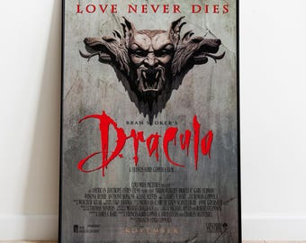 Póster de Drácula, lámina de película, decoración de pared, regalo para cinéfilos.