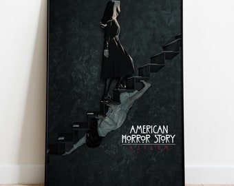 american horror story black dress American Horror Story: Murder House Maid Skater Dress