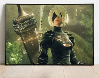 Poster di Nier Automata, stampa del gioco, decorazione da parete, regalo per i giocatori