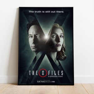 The X-Files Poster, Tv Series Print, Wall Art, Gift for Tv Show Fans