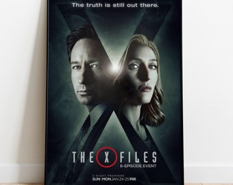 The X-Files Poster, Tv Series Print, Wall Art, Gift for Tv Show Fans