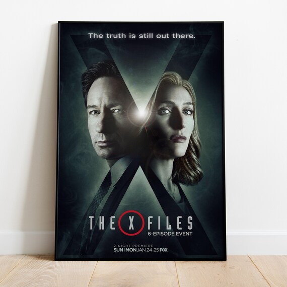 映画 THE X-FILES 特大ポスター約920ミリ✕615ミリ The X-files Canvas Poster, Fox Mulder Print, TV Series Wall Art - Etsy