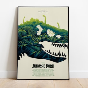 Jurassic Park Poster, Movie Print, Wall Art, Gift for Film Fans