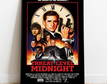 Poster di Threat Level Midnight, stampa cinematografica, decorazione da parete, regalo per gli appassionati di cinema.