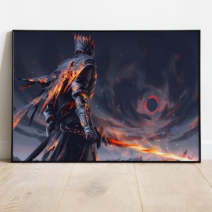 Dark Souls Poster, Game Print, Wall Art, Gift for Gamers #3