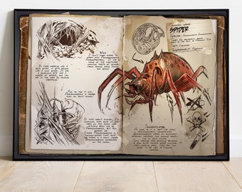 Poster di Ark Survival Dossiers, stampa del gioco, decorazione da parete, regalo per giocatori #2