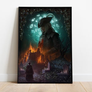 Bloodborne Poster, Game Print, Wall Art, Gift for Gamers #2