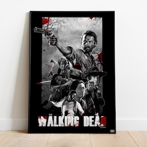 The Walking Dead Poster, Tv Series Print, Wall Art, Gift for Tv Show Fans