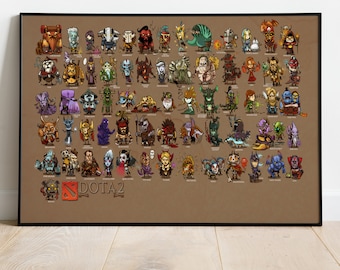 Poster di Dota 2, stampa del gioco, decorazione murale, regalo per giocatori n. 3