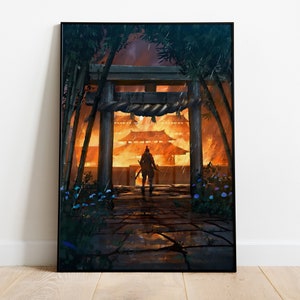 Sekiro Shadows Die Twice Poster, Game Print, Wall Art, Gift for Gamers